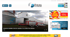 Desktop Screenshot of folhadecandelaria.com.br