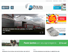 Tablet Screenshot of folhadecandelaria.com.br